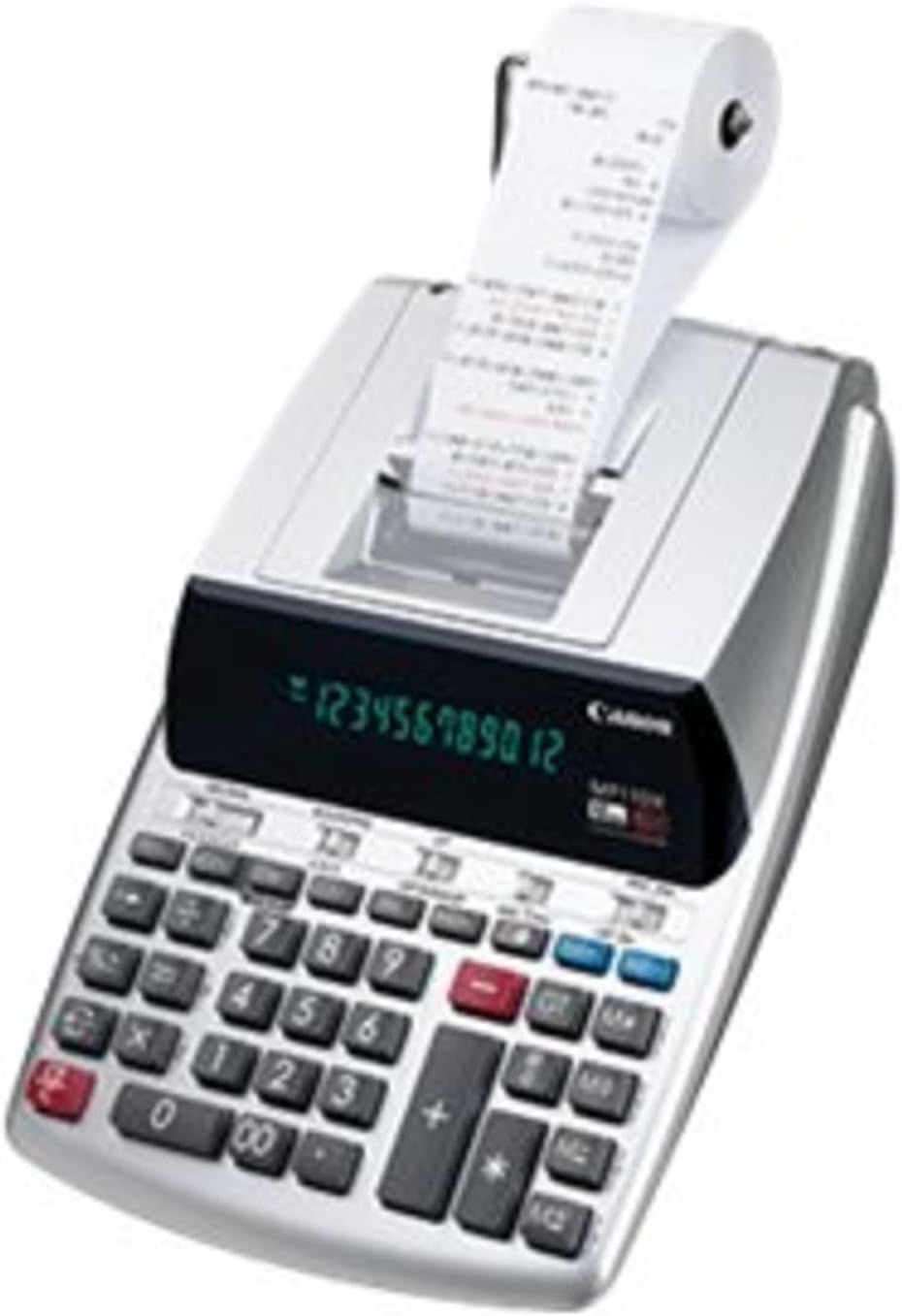 Canon MP11DX-2 - calculadora con impresora para escritorio con conversión de divisas, reloj y calendario