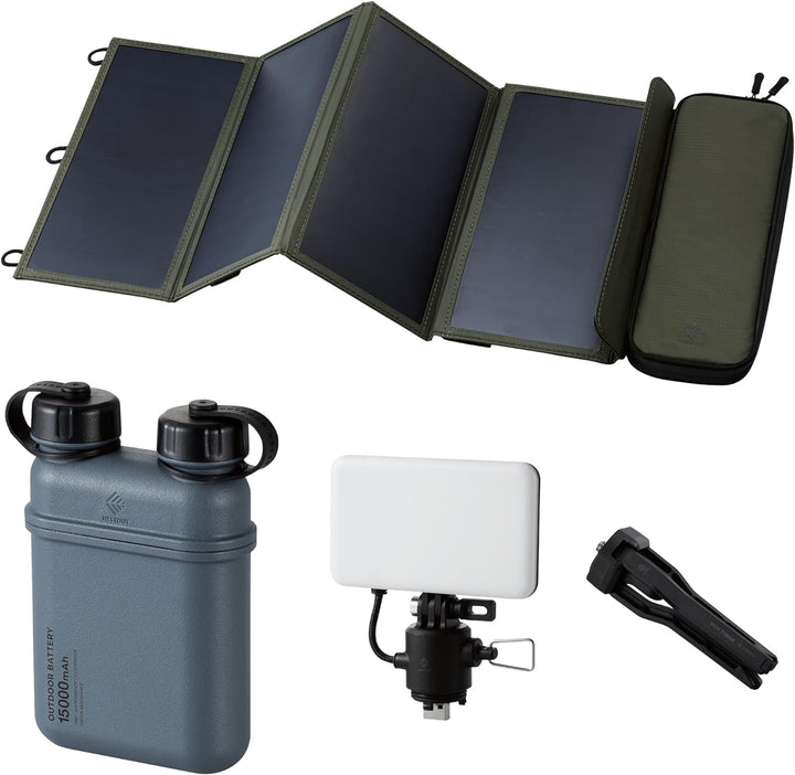 ELECOM NESTOUT - Banco de energía para exteriores de 15000 mAh + ca...