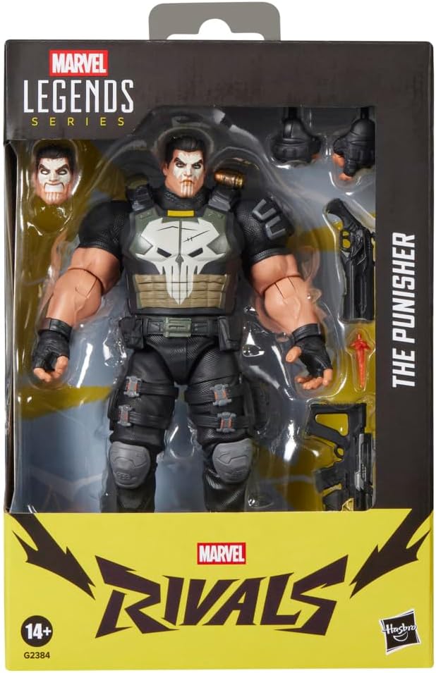 Marvel Legends Series Marvel Rivals The Punisher, figura de acción coleccionable inspirada en videojuegos de 6 pulgadas
