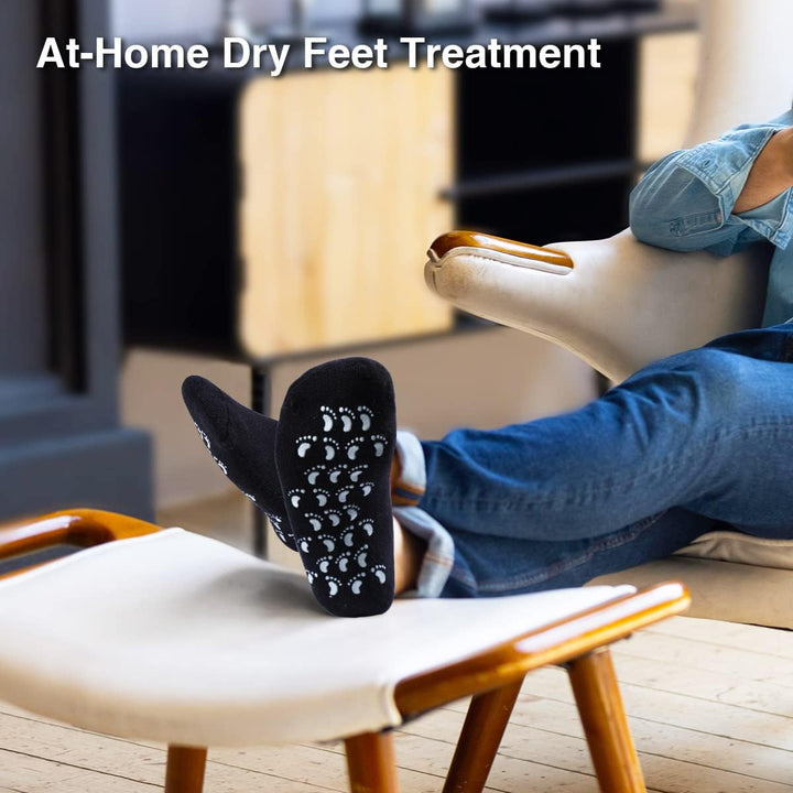 Codream Calcetines de gel hidratante para hombres grandes para piel...