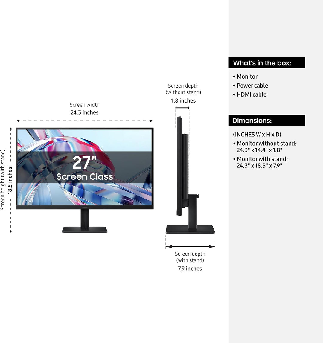 Samsung Monitor de alta resolución ViewFinity S7 (S70H) de 27 pulga...