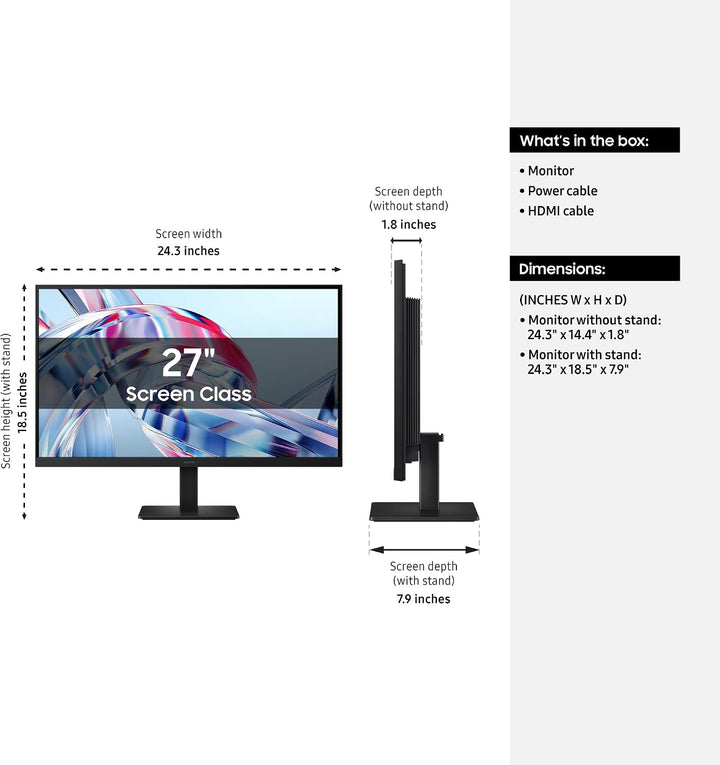 Samsung Monitor de alta resolución ViewFinity S7 (S70H) de 27 pulga...