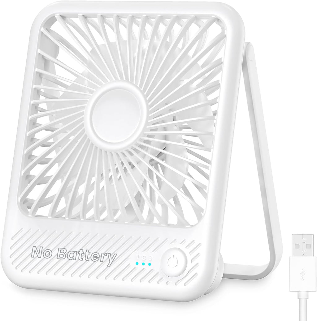 Koonie - Ventilador de escritorio USB, ventilador pequeño ultra sil...
