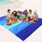 WIWIGO Manta de playa, a prueba de arena, 120 x 108 pulgadas, para 2-8