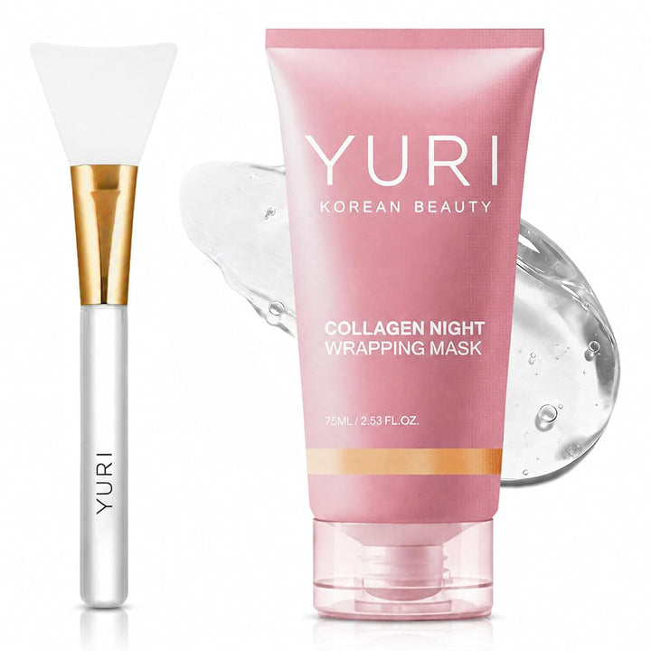 YURI BEAUTY Máscara de colágeno para envolver la noche, mascarilla...