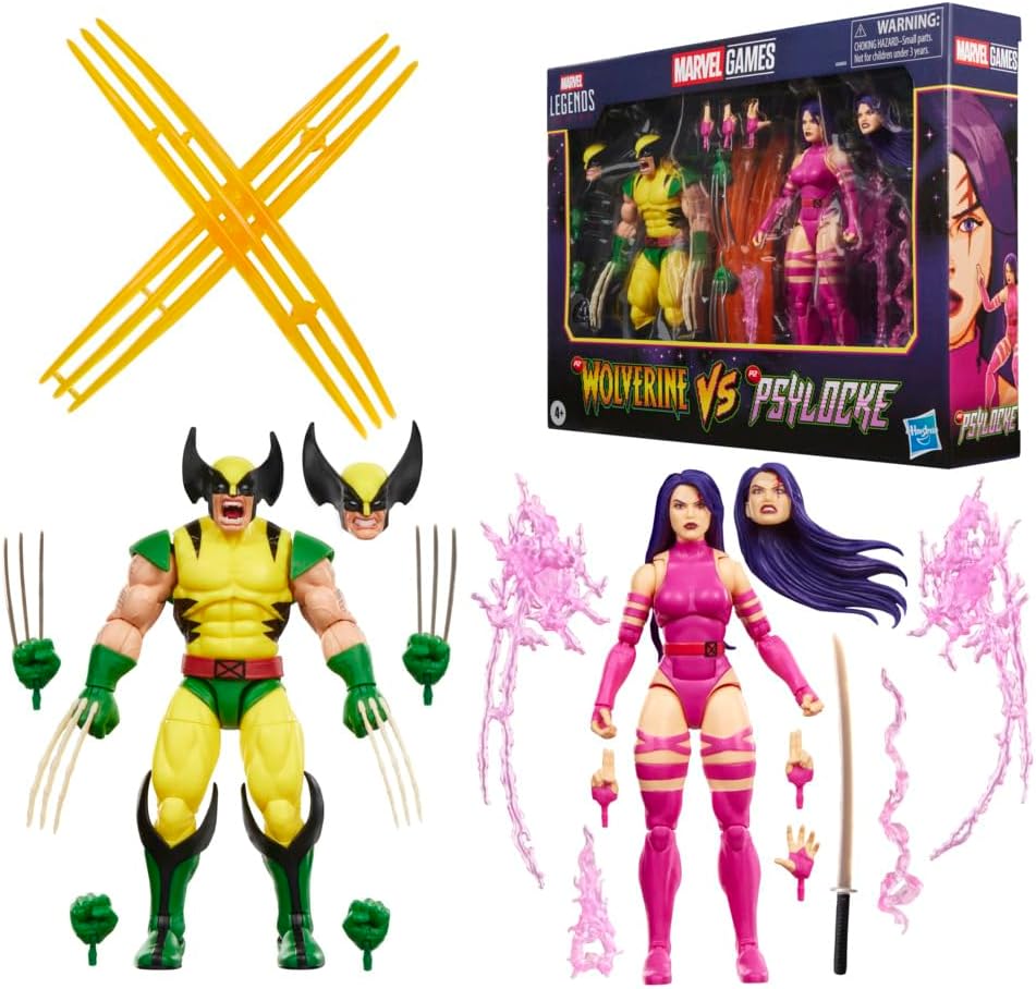 Marvel Serie Leyendas Wolverine vs Psylocke