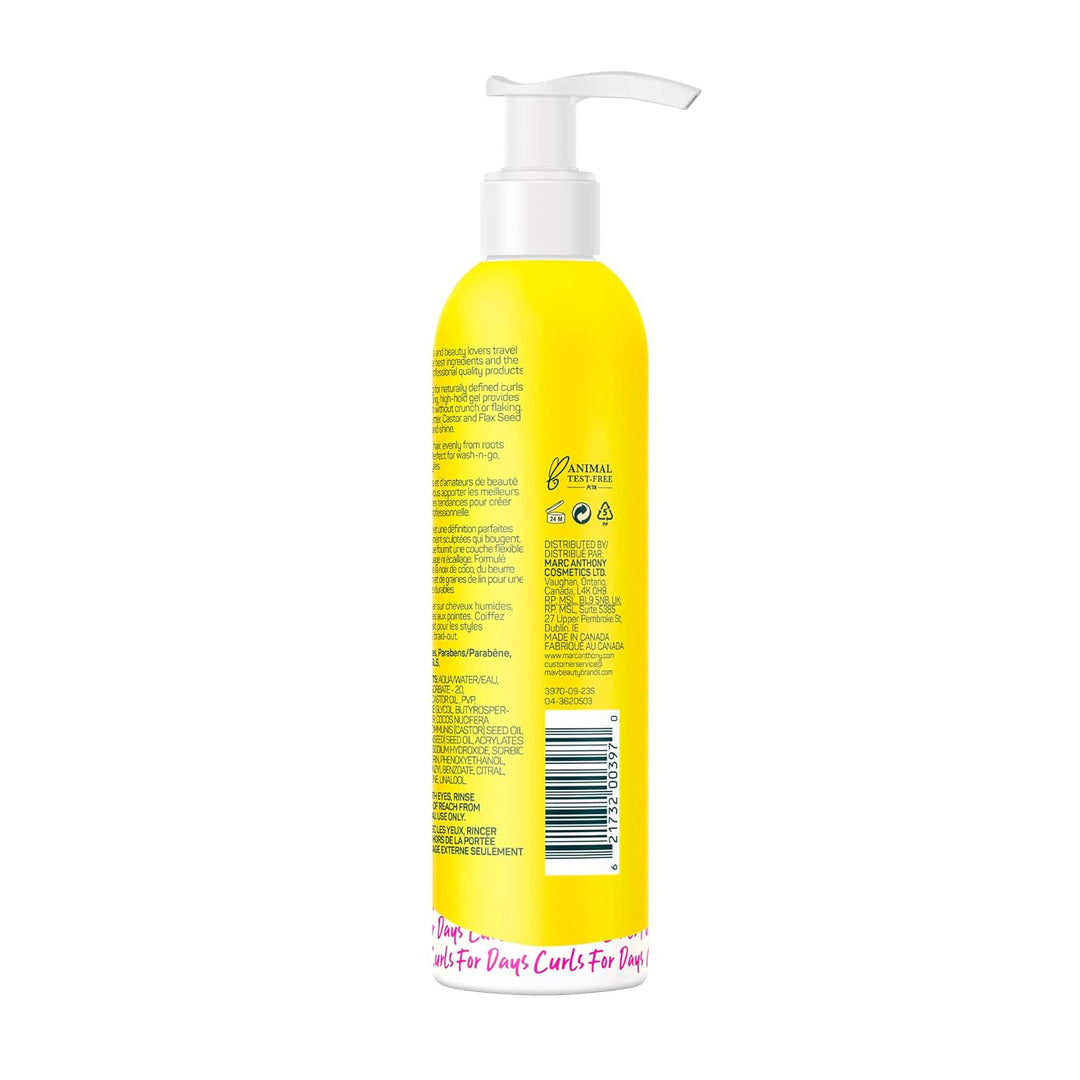 Marc Anthony Gel de peinado para cabello rizado, estrictamente rizo...