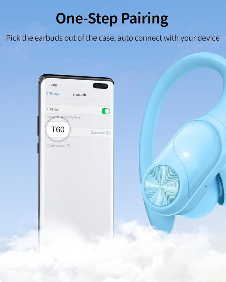PocBuds - Auriculares Bluetooth inalámbricos con 80 horas de reprod...