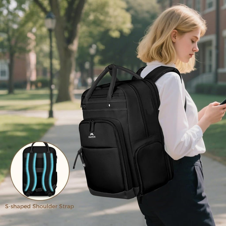 MATEIN Mochila para profesores con compartimento para el almuerzo,...