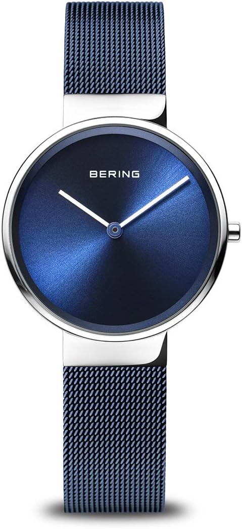 BERING Reloj analógico de cuarzo para mujer con correa de acero inoxidable y cristal de zafiro 14531-XXX