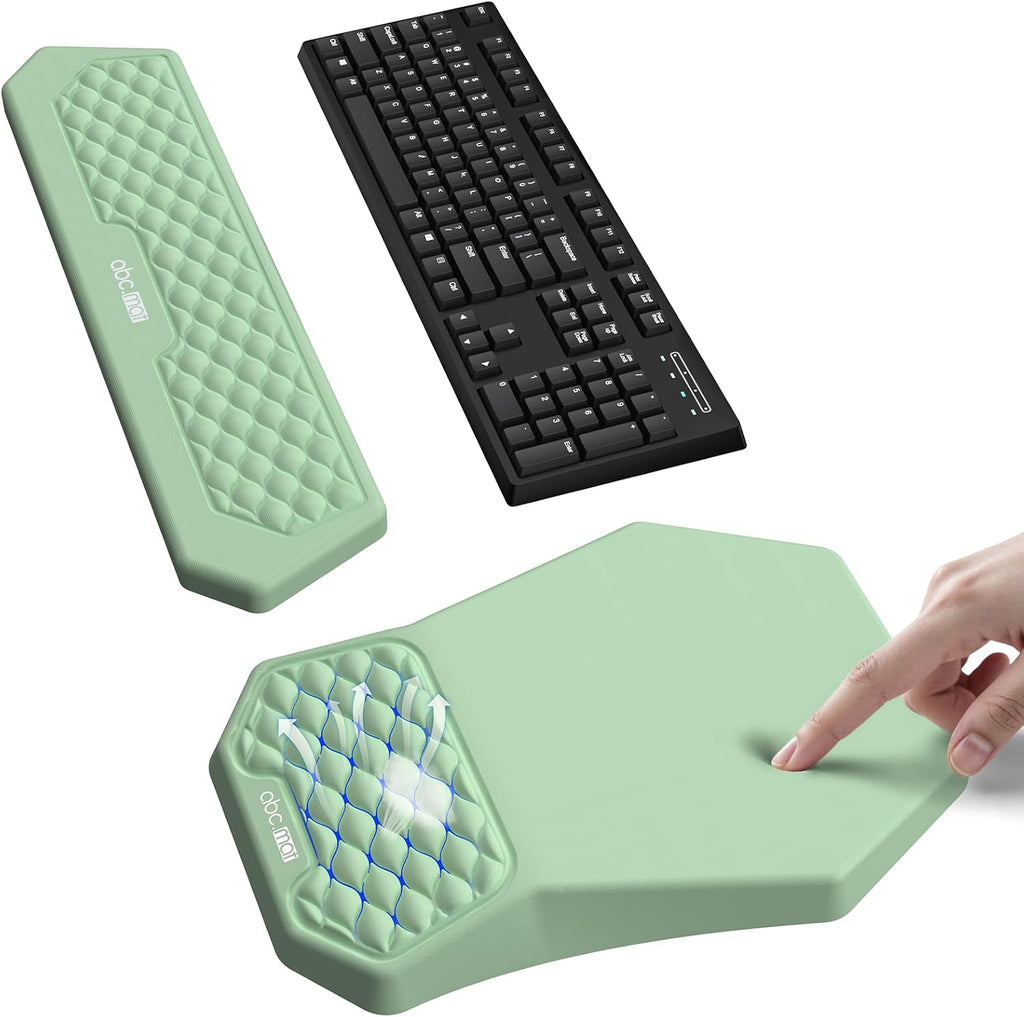 Juego de alfombrilla ergonómica para mouse con reposamuñecas y