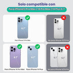 Pxwaxpy Funda de batería para iPhone 13 Pro Max/14 Pro Max/14 Plus, funda delgada de cargador de 8600 mAh mejorada con protección anticaídas de 360°, funda de carga recargable para iPhone 13 Pro Max