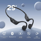 MRYTKY Auriculares de conducción ósea, auriculares de oreja abierta Bluetooth5.4 con micrófono, auriculares inalámbricos de 10 horas de reproducción, auriculares deportivos impermeables adecuados para
