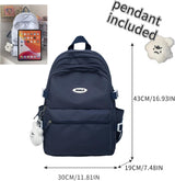 VTTDB Mochila Kawaii con Bonitos Accesorios Mochila Diaria Estética...