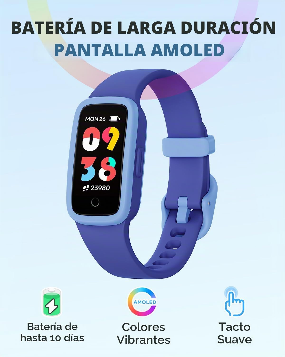 BIGGERFIVE Vigor 3 Kids Watch Fitness Tracker para Boys Girls Age 5-15
