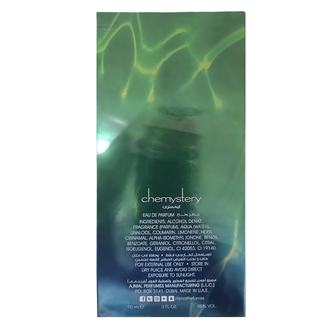Ajmal Chemystery Eau de Parfum para hombre, 3.0 fl oz \/ 3.0 fl oz,...