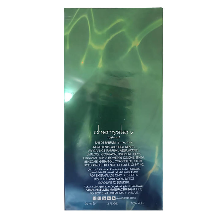 Ajmal Chemystery Eau de Parfum para hombre, 3.0 fl oz \/ 3.0 fl oz,...