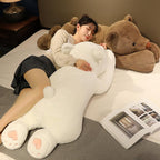SNOWOLF Almohada de Peluche con Peso, Oso Blanco de 23.6", Súper Lindo Peluche Kawaii de Oso Polar para Abrazar, Juguetes Regalos para Niños, Niñas y Adultos, 60cm