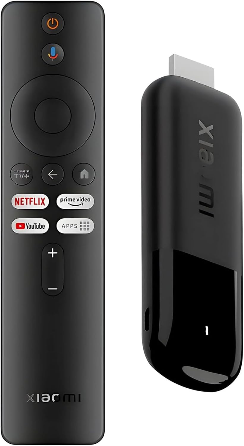Xiaomi TV Stick 4K (2.ª generación) Dispositivo reproductor multimedia de transmisión Google TV Cast Dolby Vision HDR10+ Atmos Dual Band Wi-Fi 6 con control remoto por voz Bluetooth de 360°