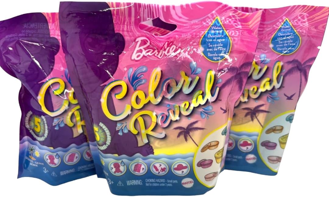 Barbie Color Reveal - Muñeca de bebé Sand &amp; Sun Series (paquete...