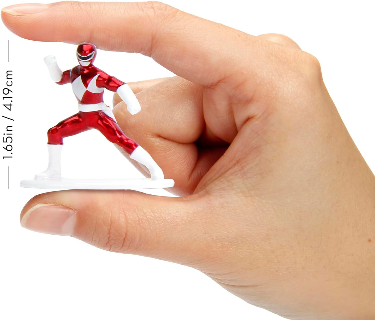 Jada Power Rangers - Figuras coleccionables de metal fundido a presión de 1.65 pulgadas, paquete de 20, juguetes para niños y adultos