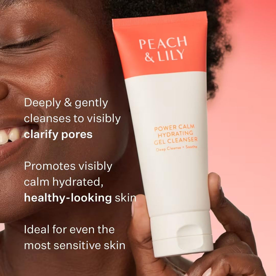Peach & Lily - Limpiador de gel hidratante Power Calm (3.38 oz) - L...