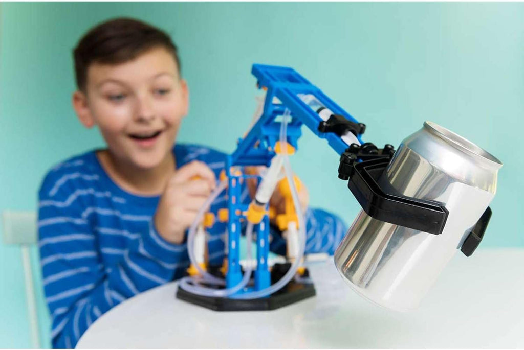 4M KidzLabs Mega brazo hidráulico - Kit STEM robótico alimentado por agua
