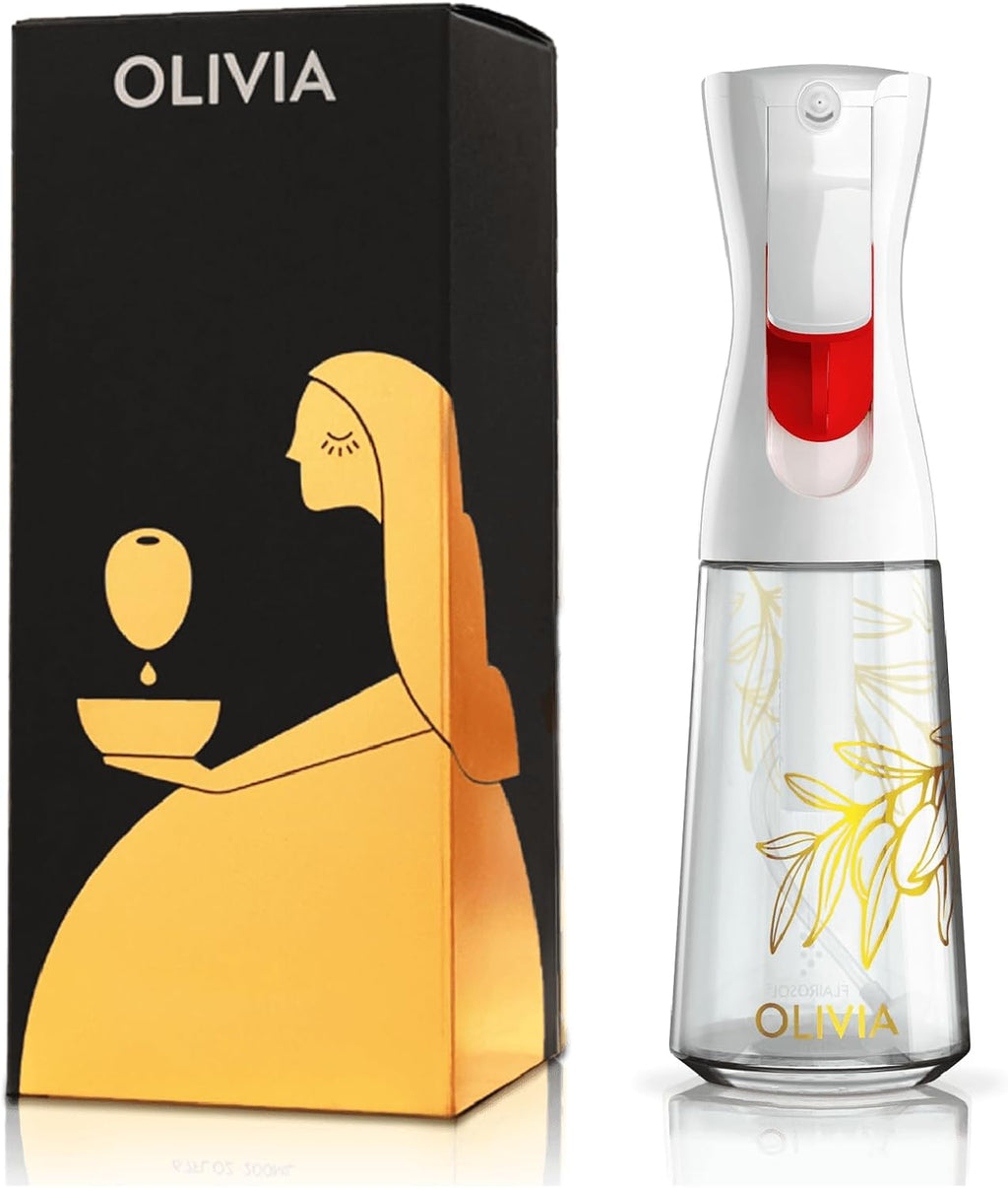 FLAIROSOL OLIVIA SIGNATURE Pulverizador de Aceite, 200 ml Vidrio, Hojas Doradas