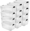 Sterilite Ultra Latch - Caja con tapa para el hogar y la oficina