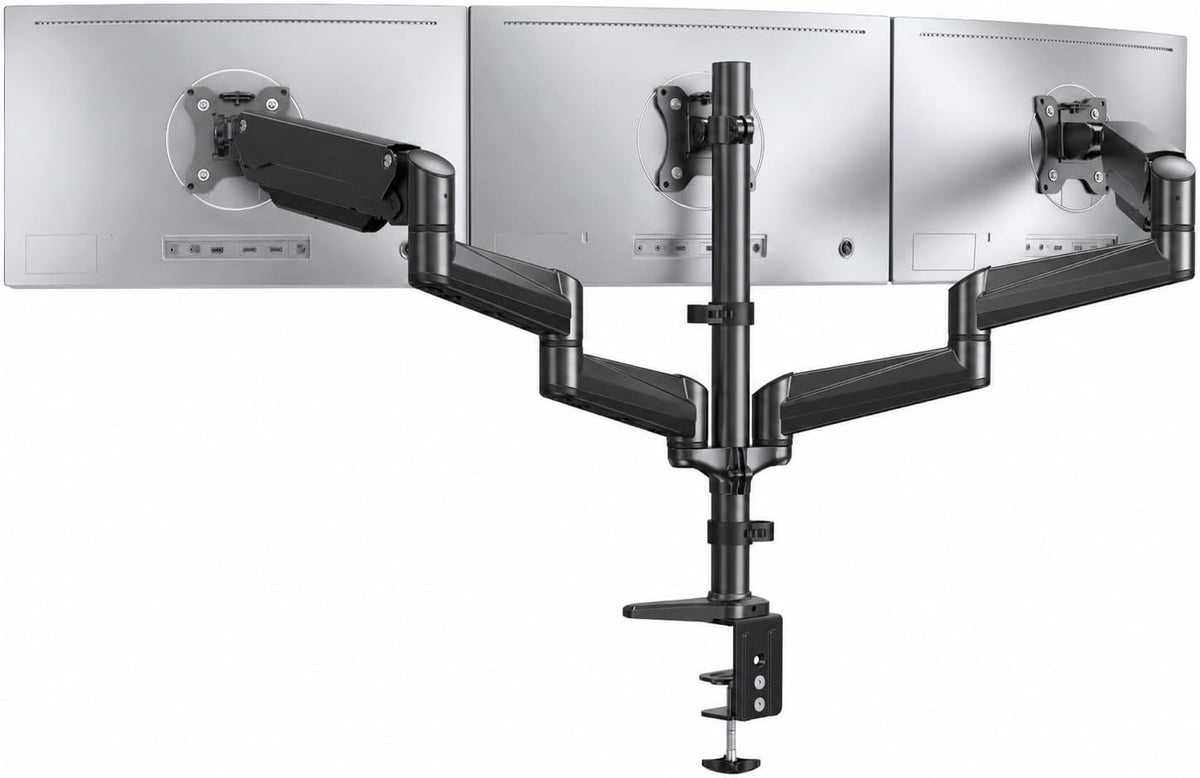 Soporte de Escritorio ErGear para Tres Monitores Compatible con Tres pantallas de 17–32 pulgadas
