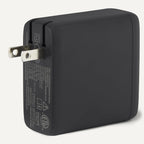 Amazon Basics Cargador de pared USB-C Nano GaN de carga rápida de 120 W, 3 puertos para portátiles, tabletas, teléfonos, tamaño compacto para viajes, negro
