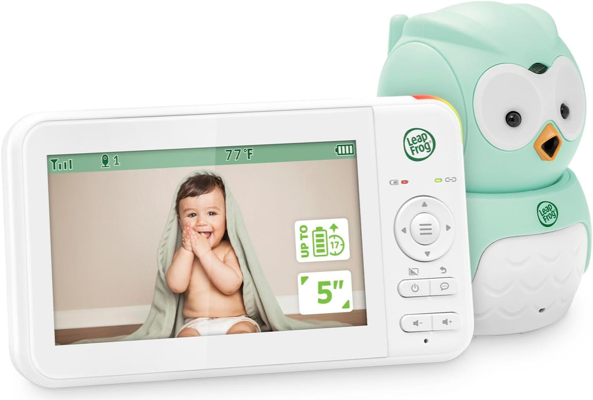 LeapFrog Cámara de monitor de bebé sin WiFi y audio LeapView Twoo, pantalla