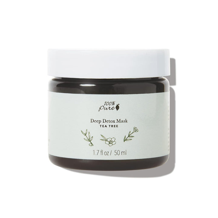 100% PURE Máscara facial de desintoxicación profunda de árbol de té...
