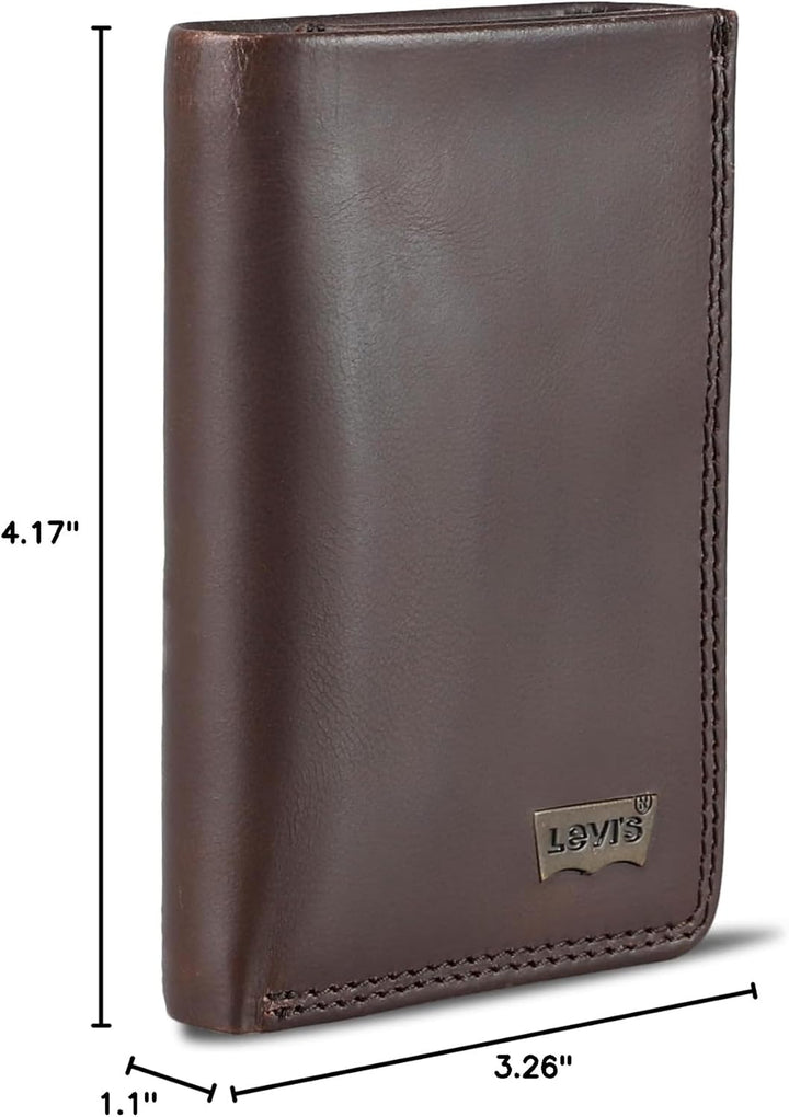 Levi's Billetera triple RFID para hombre, elegante y delgada, i...