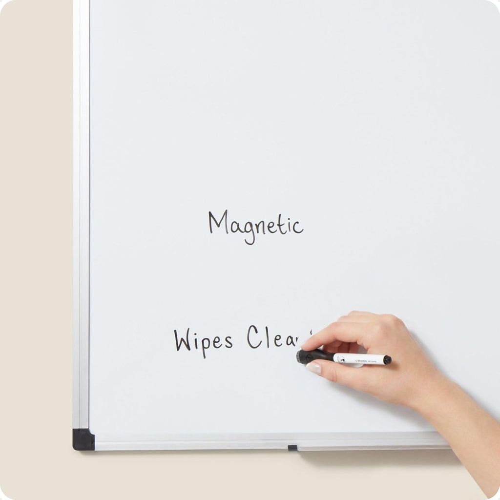 U Brands Tablero blanco magnético grande de 24 x 36 pulgadas