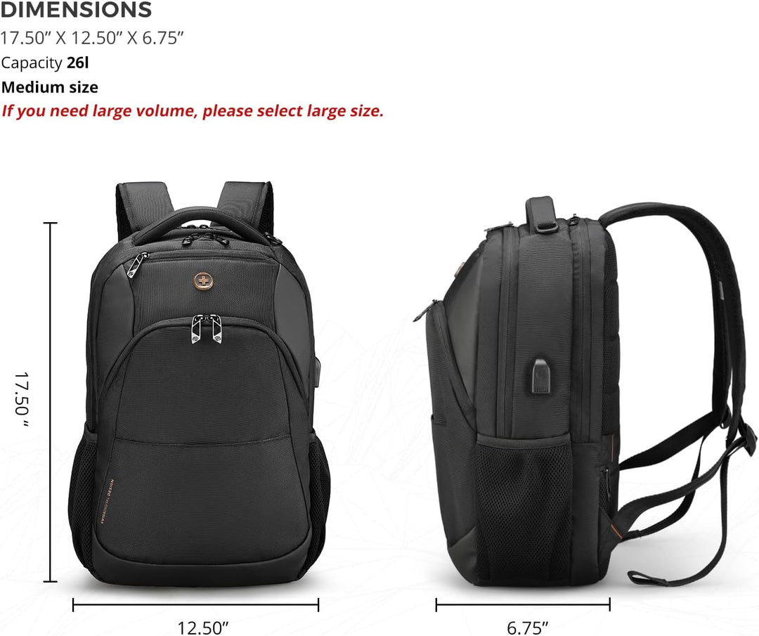 Swissdigital Design - Mochila de viaje para laptop, mochila para po...