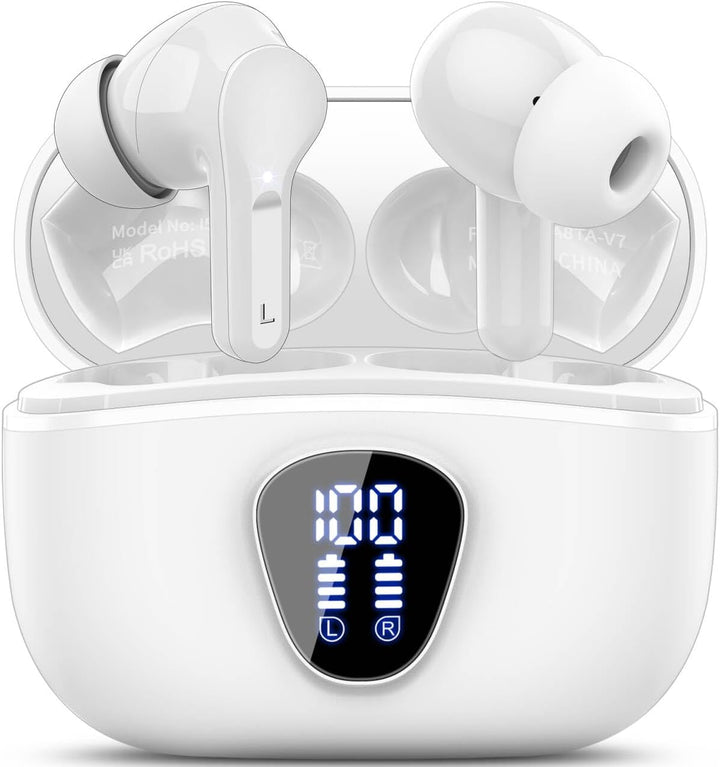 Auriculares inalámbricos, Bluetooth 5.4, estéreo de alta fidelidad,...