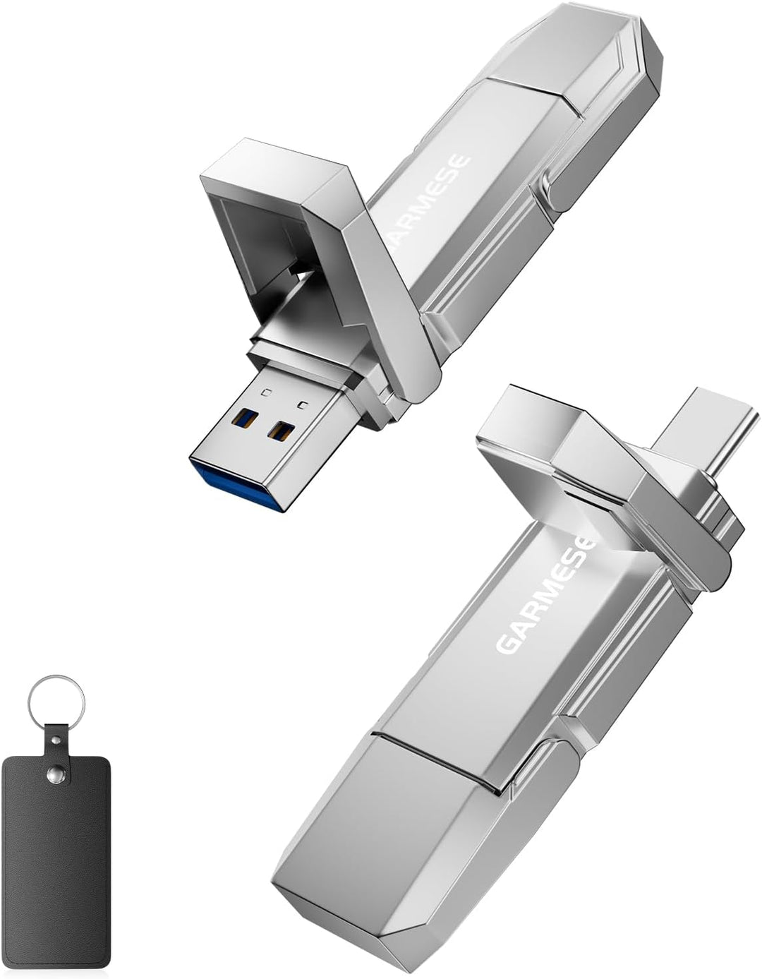 GARMESE Unidad Flash SSD USB C 512GB Hasta 450MB\/s, SSD Externo Ti...