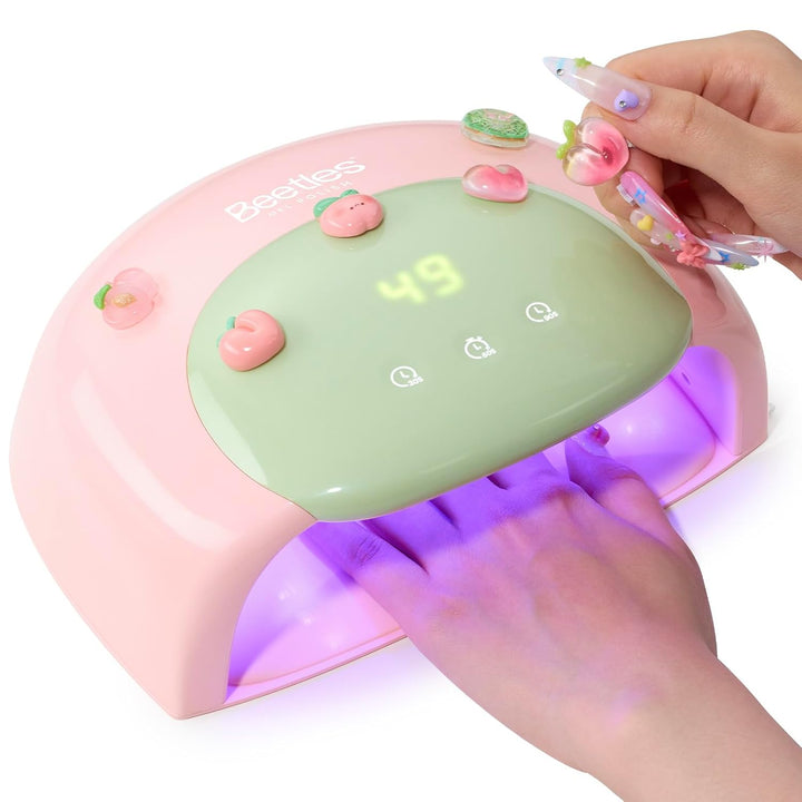 Beetles - Lámpara de uñas UV, luz de uñas de gel rosa caramelo con...