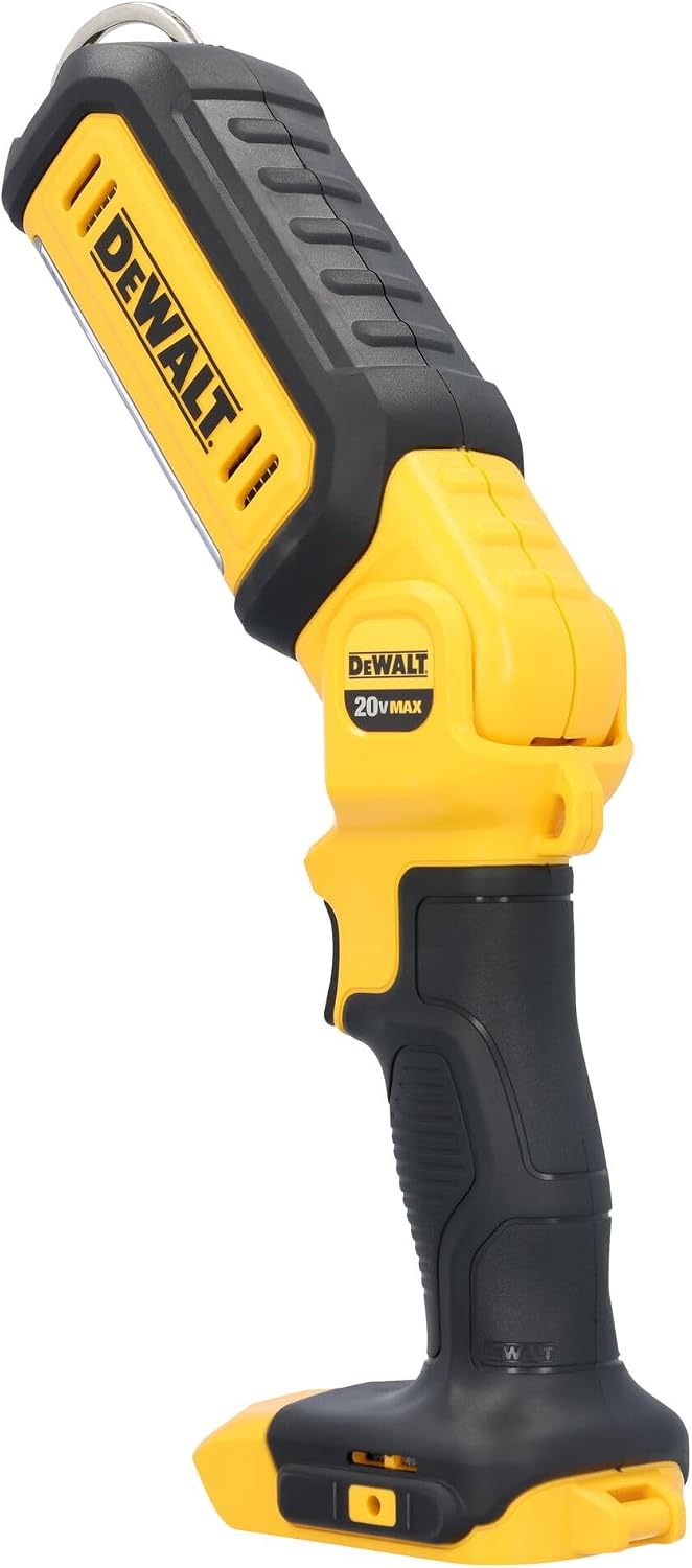 DEWALT 20 V MAX - Luz de trabajo LED, linterna recargable, cabezal giratorio, solo herramienta (DCL050)