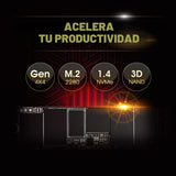 Silicon Power 2TB UD90 NVMe 4.0 Gen4 PCIe M.2 SSD R\/W hasta 5000\/...