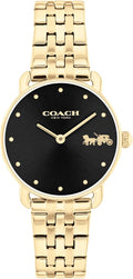 COACH Reloj de cuarzo para mujer Elliot 2H - Brazalete de acero inoxidable - Resistente al agua hasta 3 ATM/30 metros - Moda premium - Diseño clásico y minimalista para uso diario - Regalo para ella - 28 mm