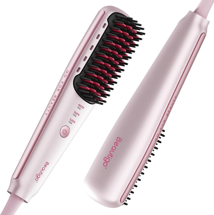 Beautigo Mini cepillo iónico alisador de pelo, oro rosa | No tiene...