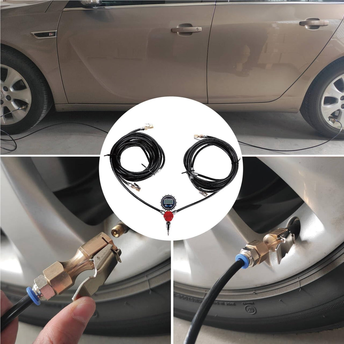 Sistema de Inflado y Desinflado de Neumáticos de 4 Vías con 4 Porta...