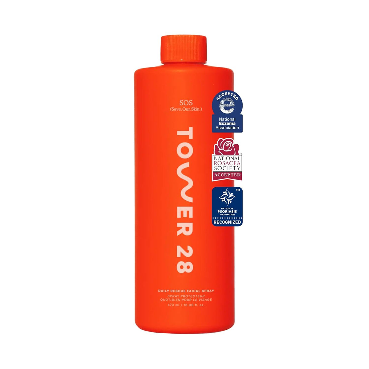 Tower 28 Beauty SOS Daily Rescue Spray facial Jumbo Recambio 16 oz...