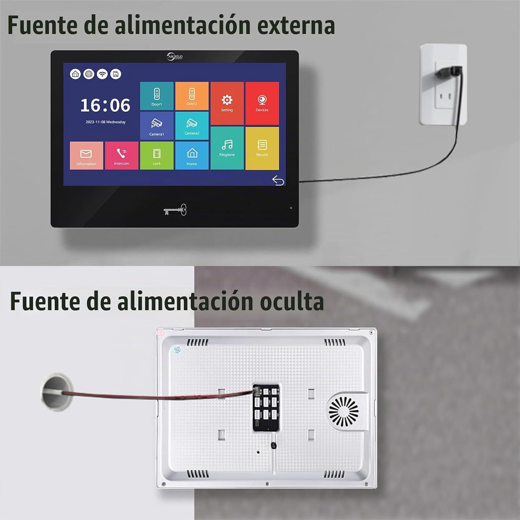 1080P con cable video puerta teléfono apartamento timbre sistema de