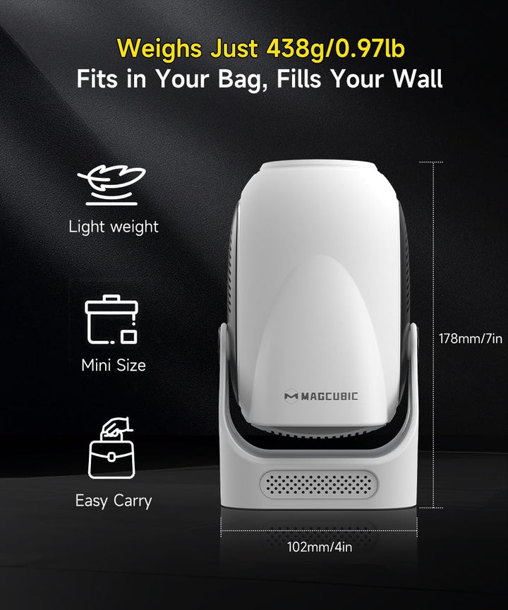 【Enfoque Eléctrico】Proyector con WiFi 6 y Bluetooth 5.0, Mini Portá...