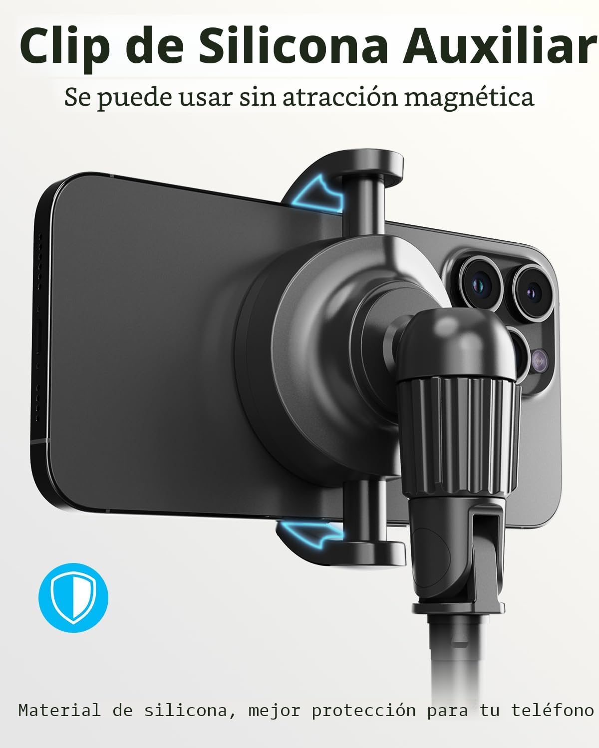 UBeesize Trípode magnético de 72 pulgadas para iPhone con control remoto, soporte extensible para teléfono celular, compatible con MagSafe, trípode para selfie stick para iPhone 15, 14, 13, 12, 11 y