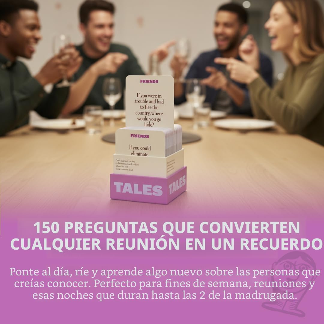 TALES 150 tarjetas de conversación, edición de amigos, conoce a tus amigos