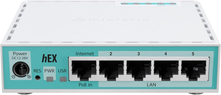 Mikrotik - Router hEX de 5 puertos Gigabit 512Mb RAM (E50UG)